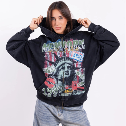 City of Liberty Zip Up Hoodie