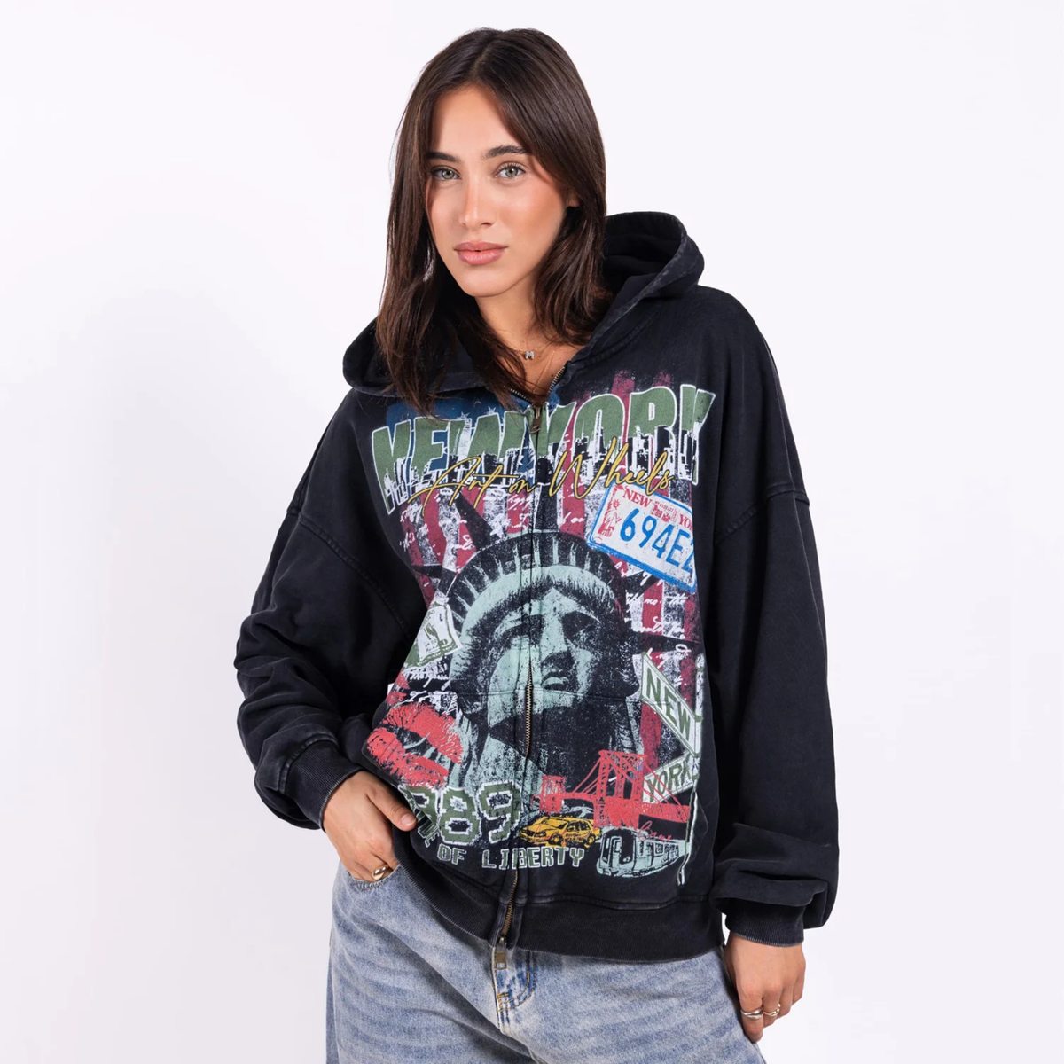 City of Liberty Zip Up Hoodie