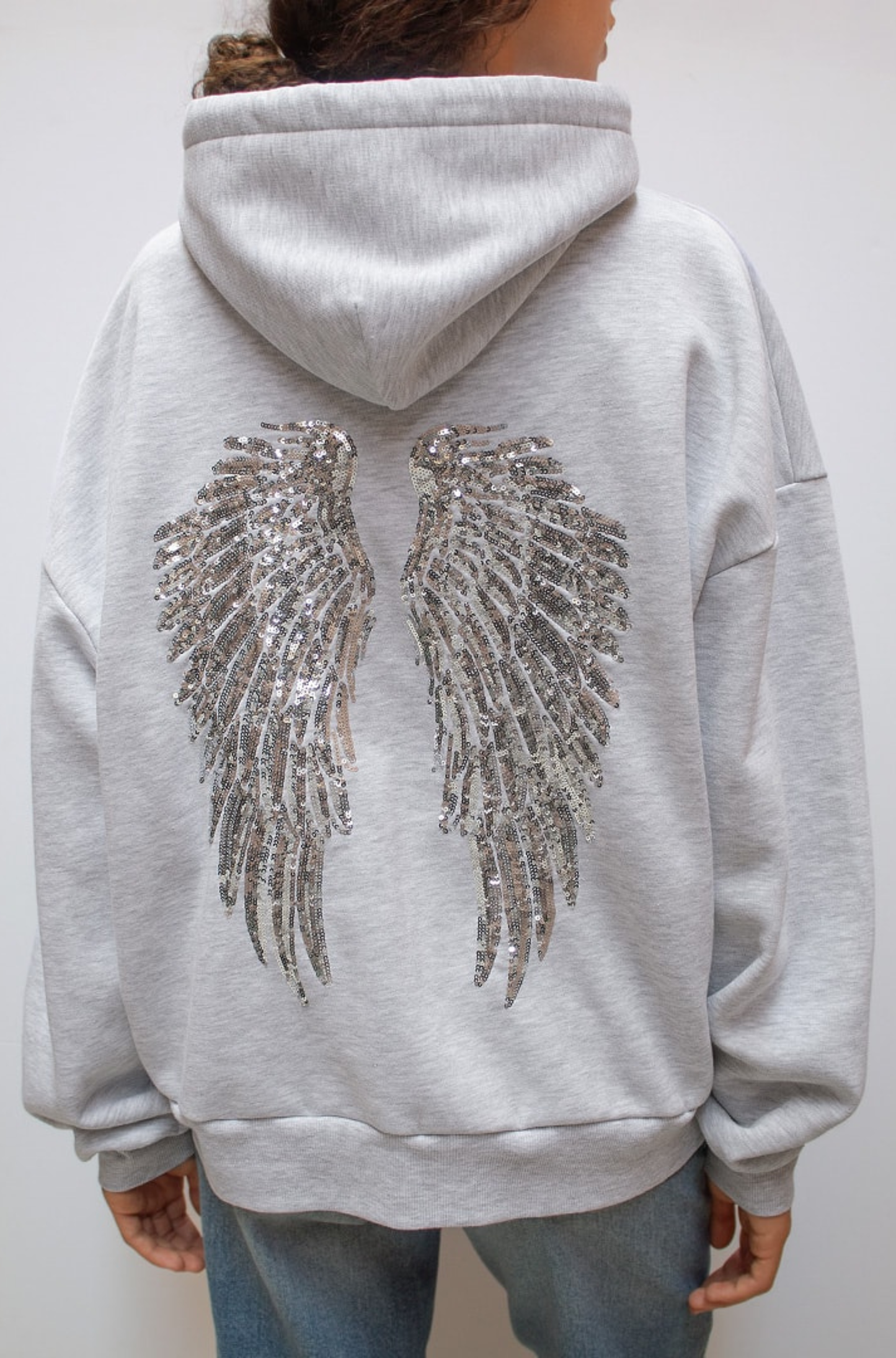 Angel Wing Sequin Hoodie