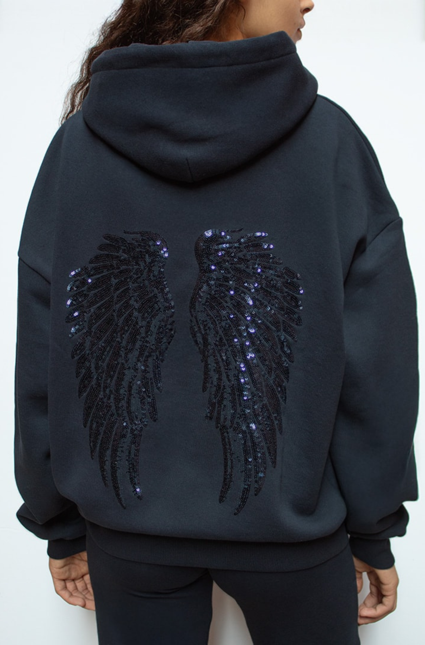 Angel Wing Sequin Hoodie