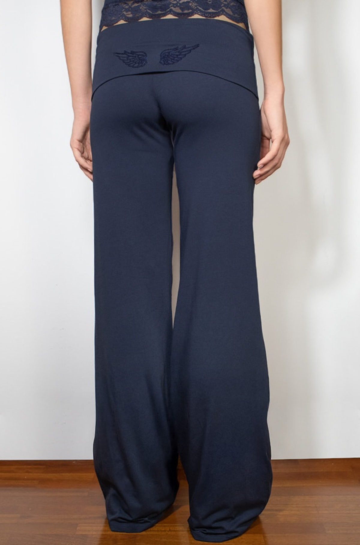 Angel Wing Sequin Cuffed Pants