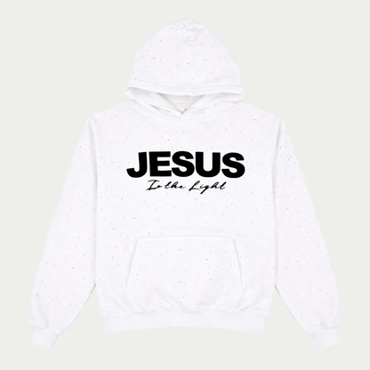 Jesus is The Light Rhinestone Hoodie
